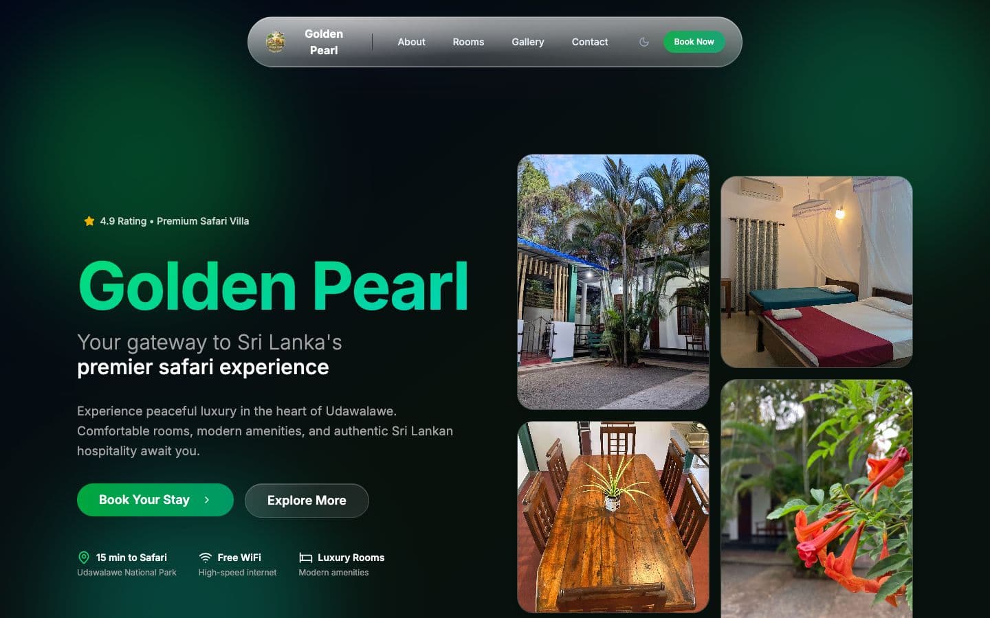 Golden Pearl Safari Villa